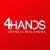 Logo agencji reklamowej 4hands